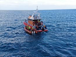 Video footage and photos from the rescue mission