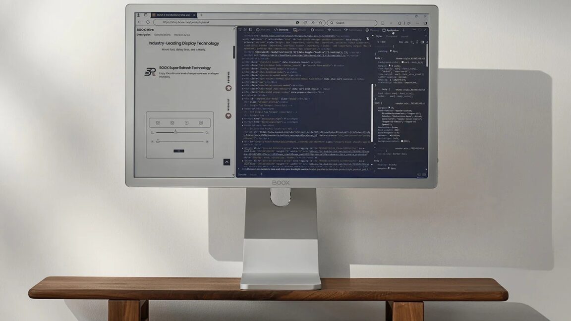 If you’re in the market for a $1,900 color E Ink monitor, one of them exists now