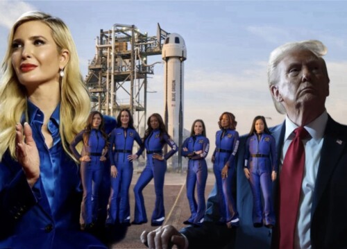 Trump om Blue Orgins  tur til verdensrommet.