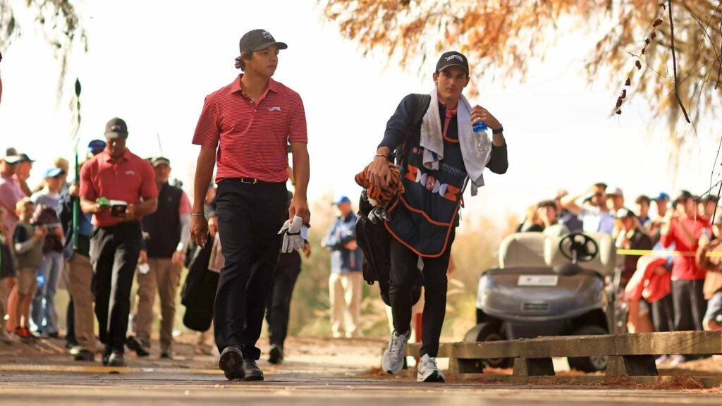 Charlie Woods rockets up junior golf rankings with unexpected win