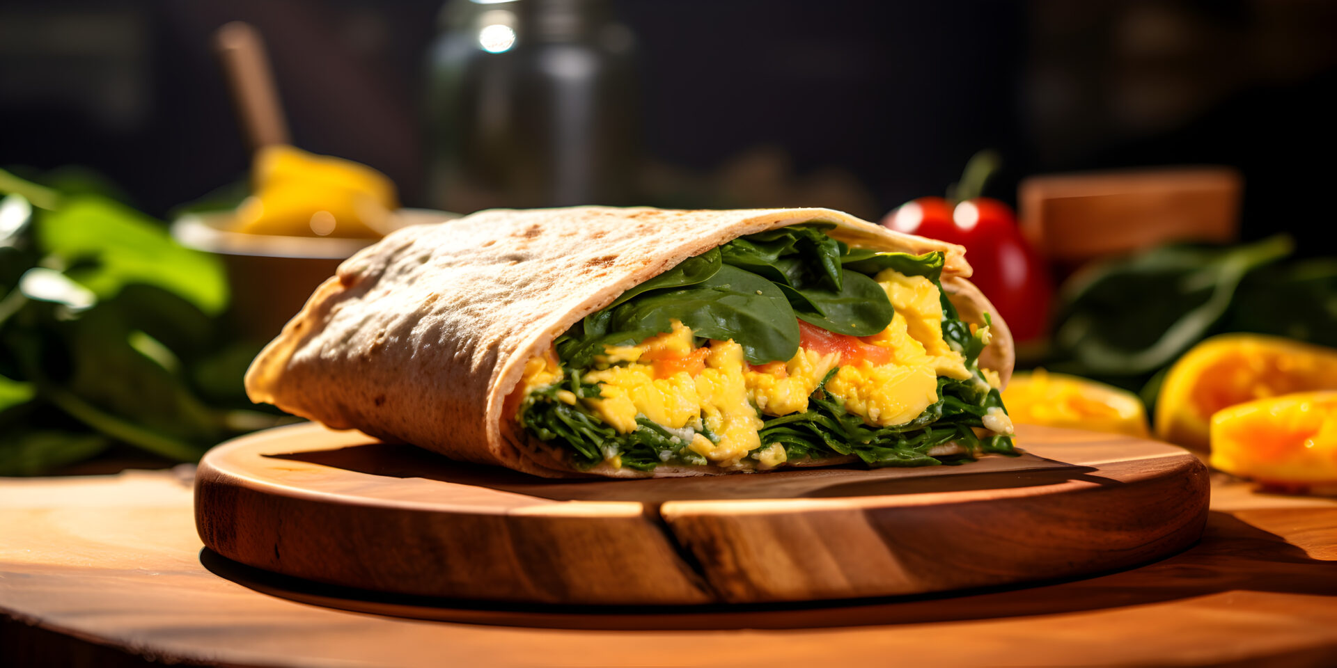 Proteinrik lunsj til matpakken: Fullkorns-wraps med omelett og avokado