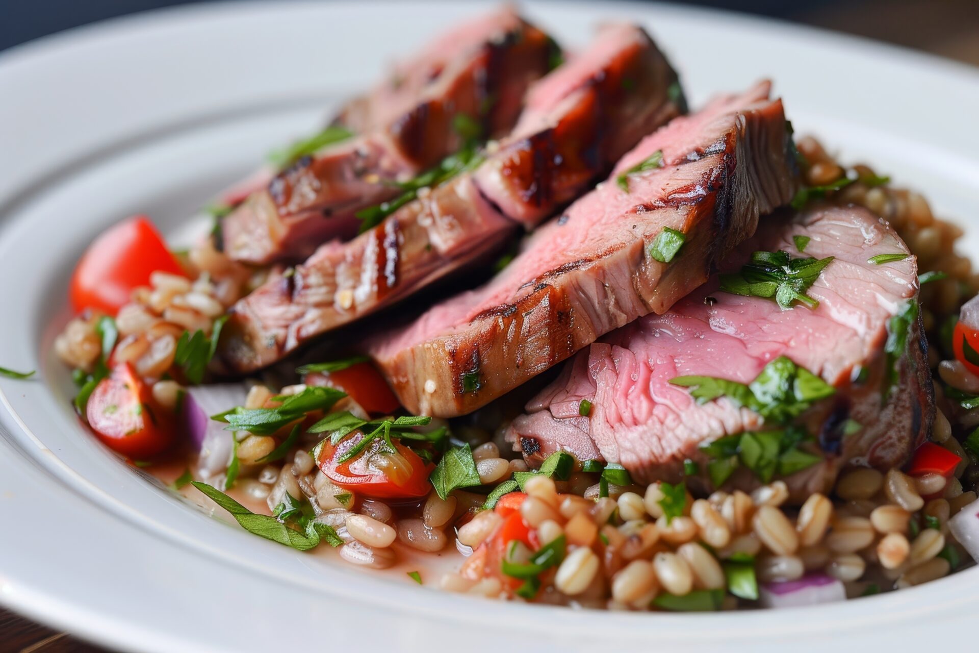 Spennende, enkelt og godt: Lammefilet med byggrynssalat