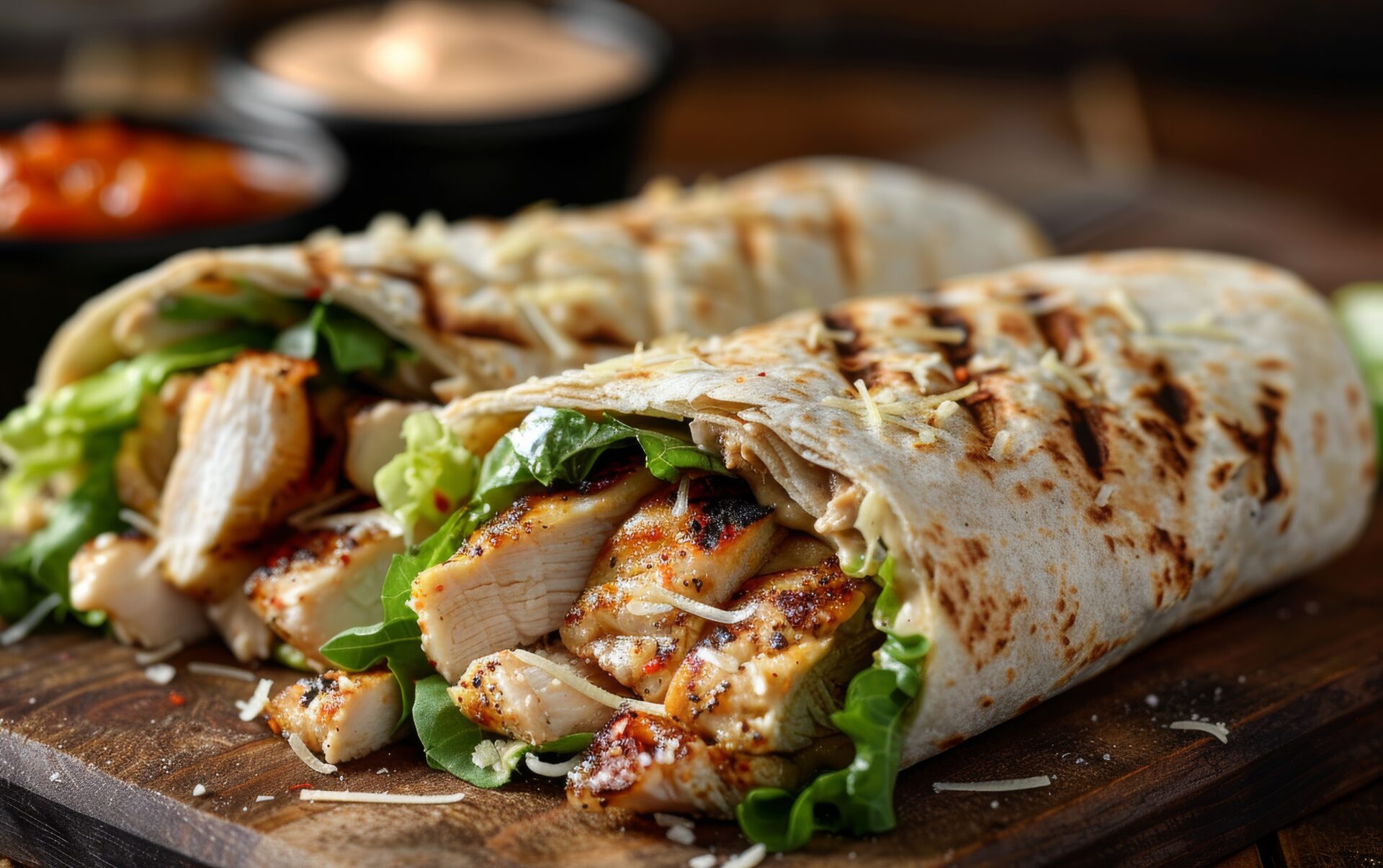 Perfekt etter trening: Kylling-wraps med cottage cheese-dressing