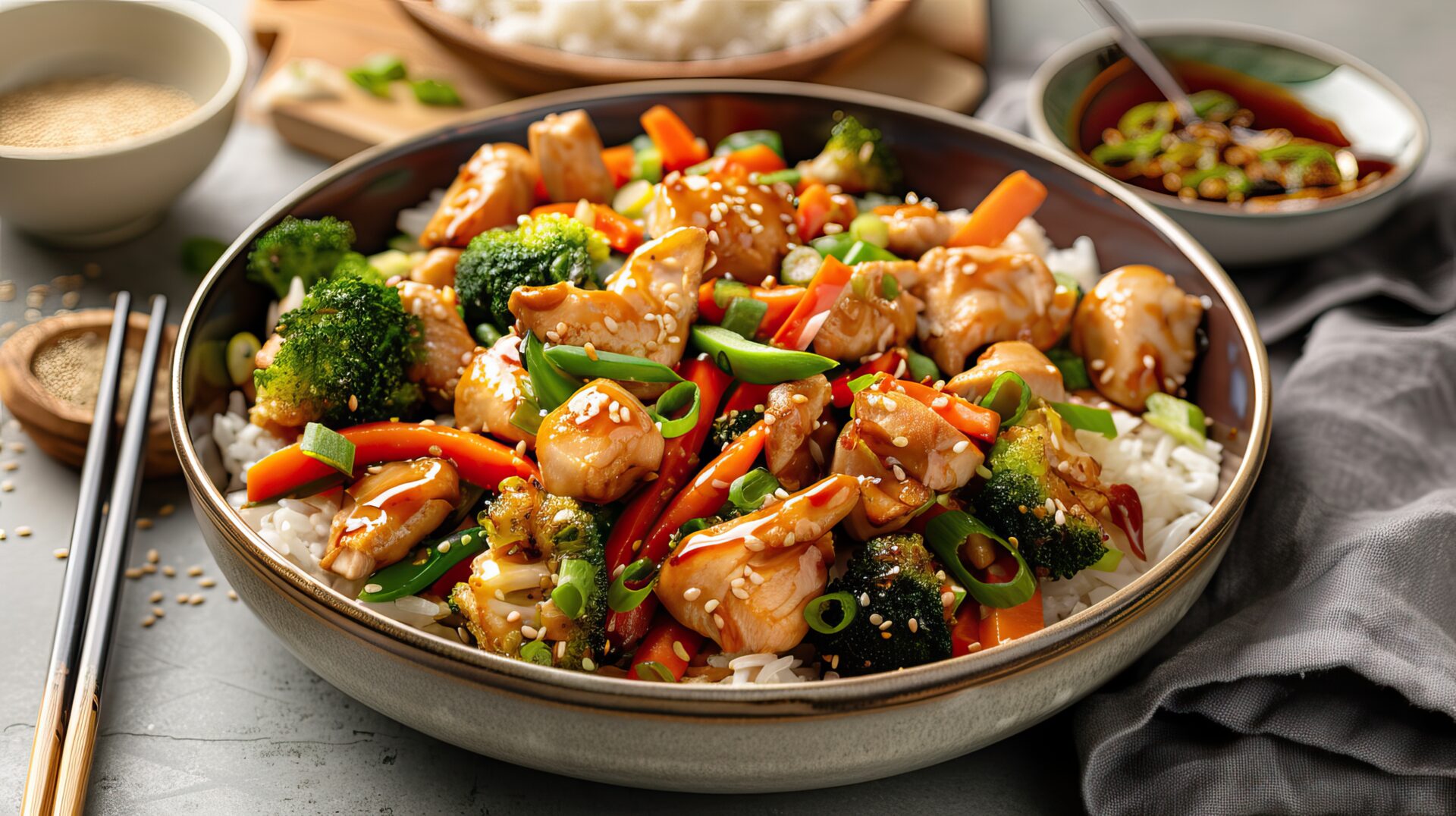 Kylling med en asiatisk vri: Test Kylling cashew i Teriyakisaus