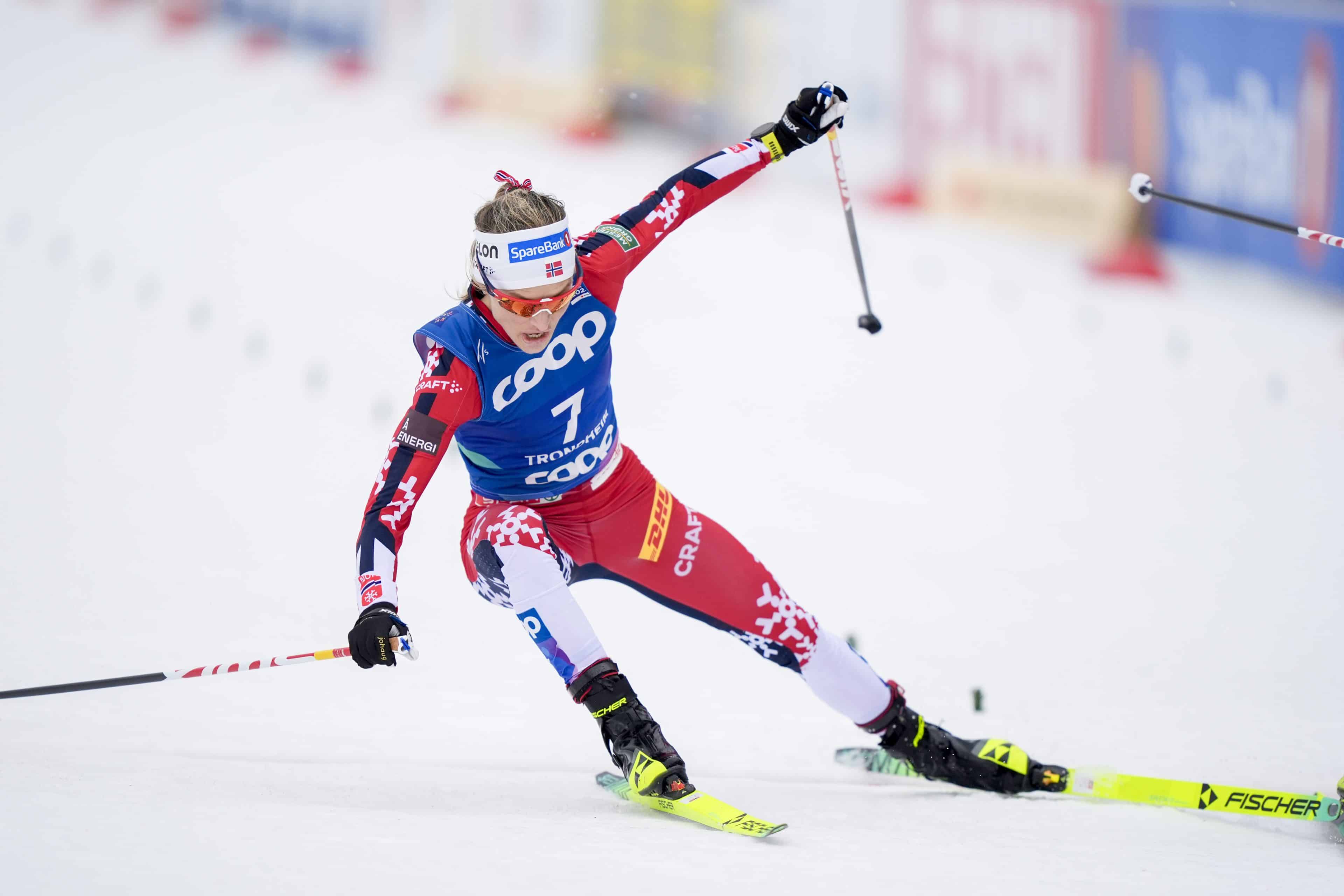 Johaug tapte med 2 cm