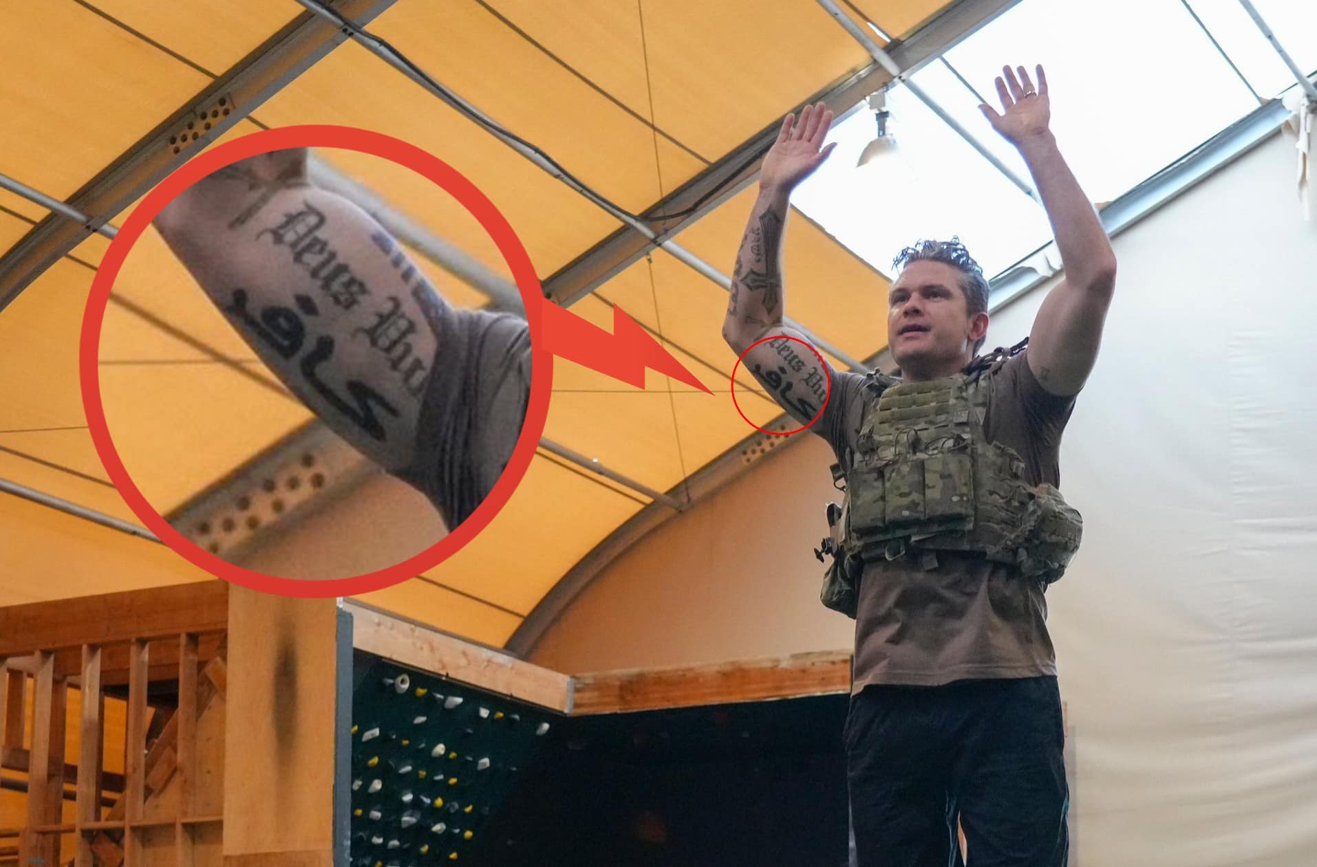 Pete Hegseths nye tatovering vekker oppsikt: «Fiende av islam»
