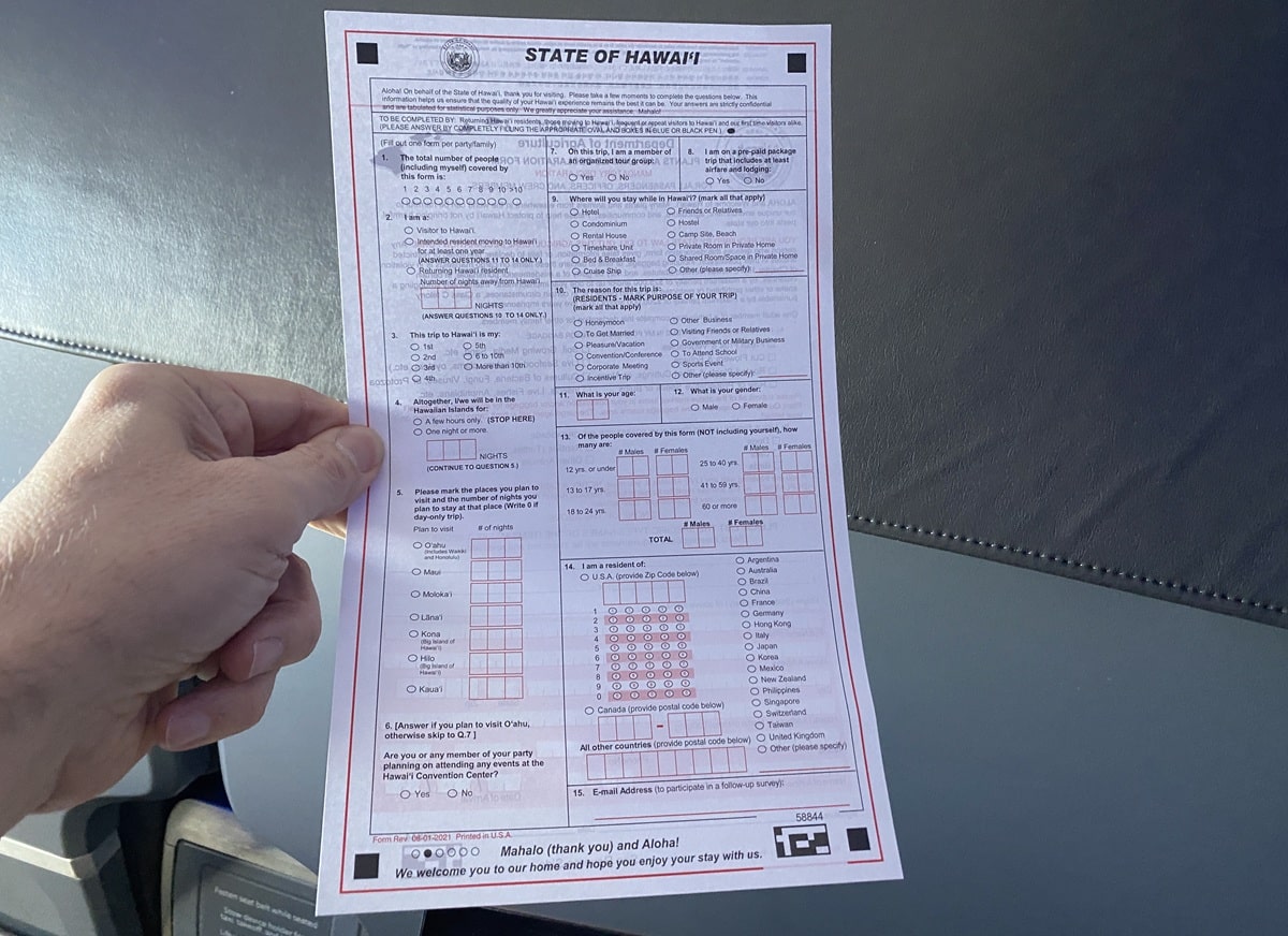 Hawaii Makes Landing Procedure Easier For Visitors With New Digital Declaration Forms