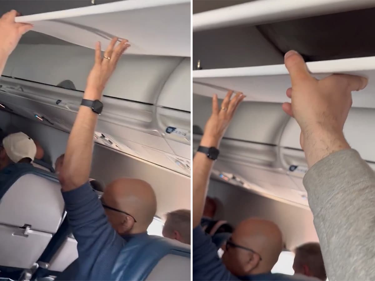 Watch: Passengers Hold Up Collapsing Ceiling on Delta Flight from Atlanta to Chicago