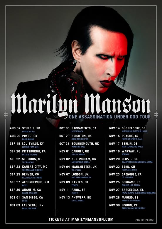 Marilyn Manson tilbake fra mørket – Bekrefter Europaturne i høst