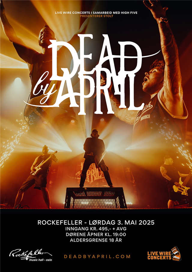 Vinn fete billetter til Dead By April + support Cyan Kick og Mayfire