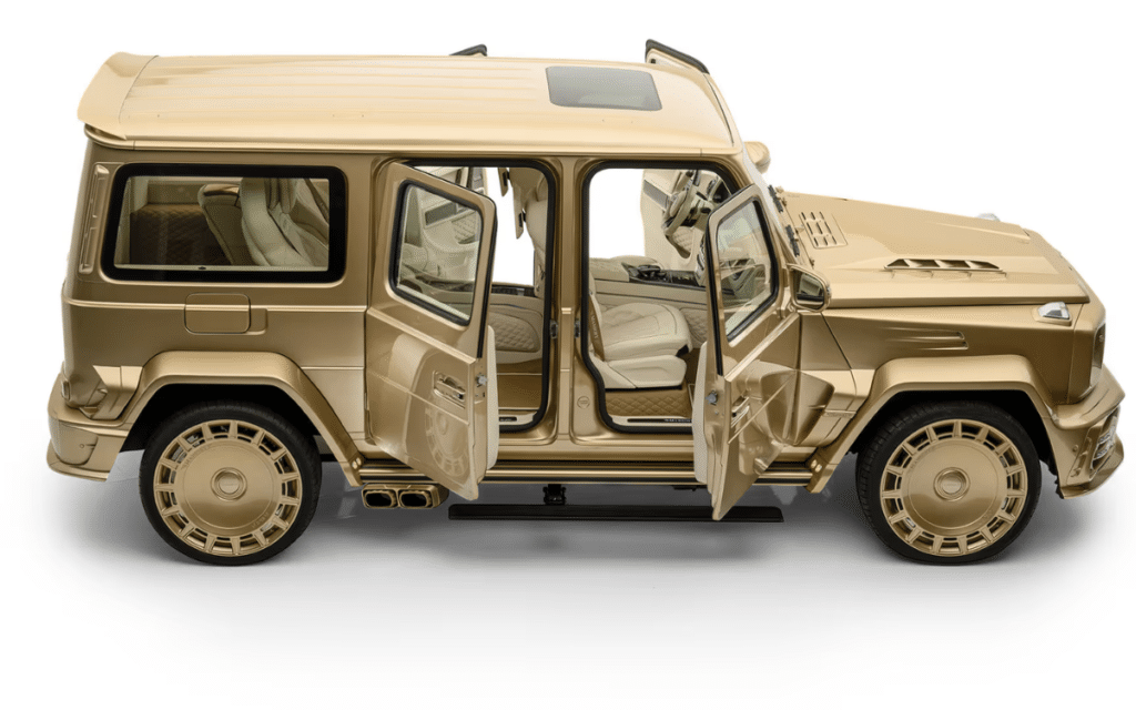 The G63 was already bold, but Mansory’s golden twist takes it to another level