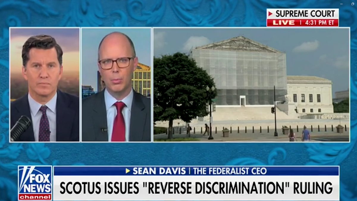 Davis: SCOTUS Needs To Extend Reverse Discrimination Ban To Schools, Not Just Workplaces