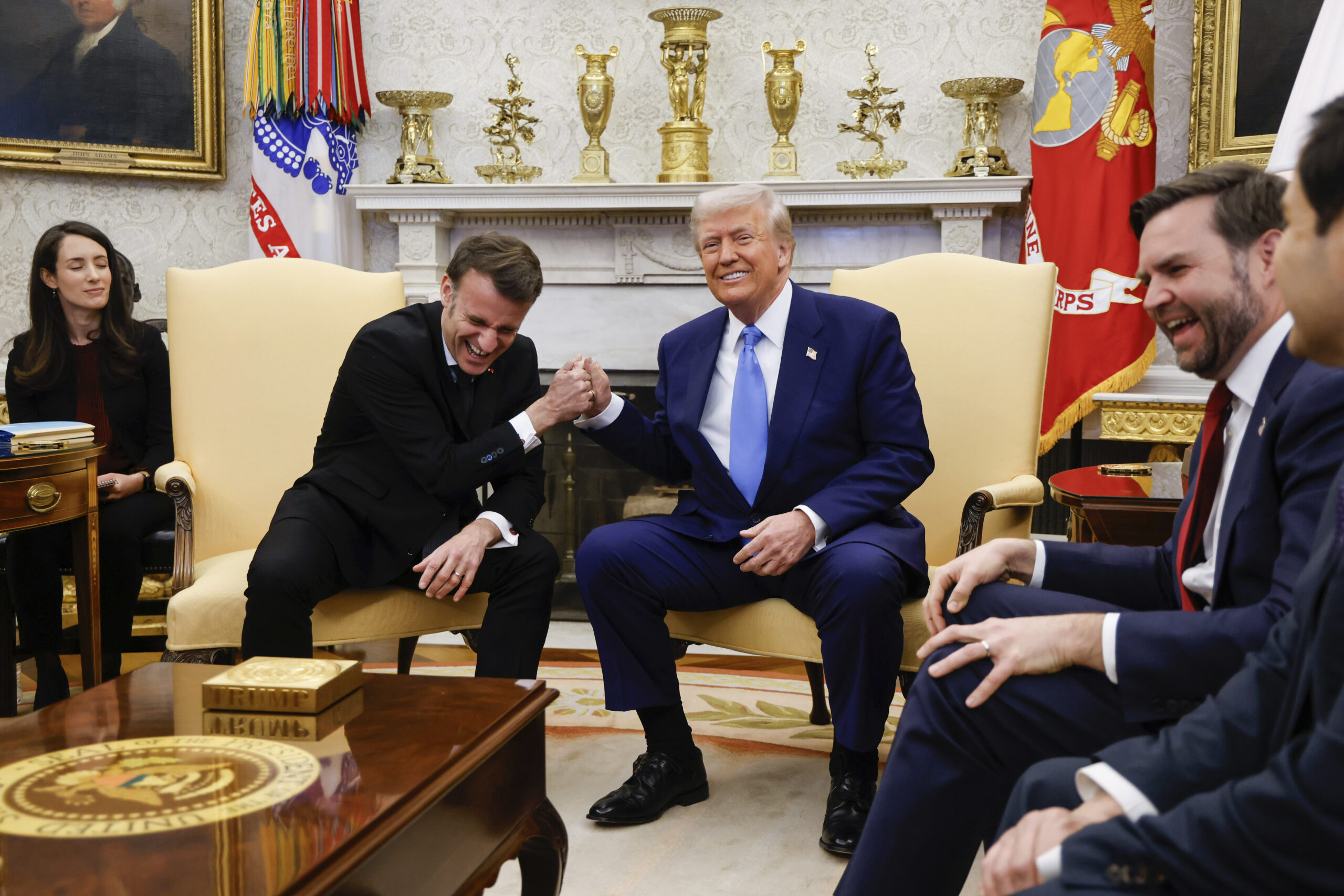 Macron/Trump: Russland vil godta europeiske styrker