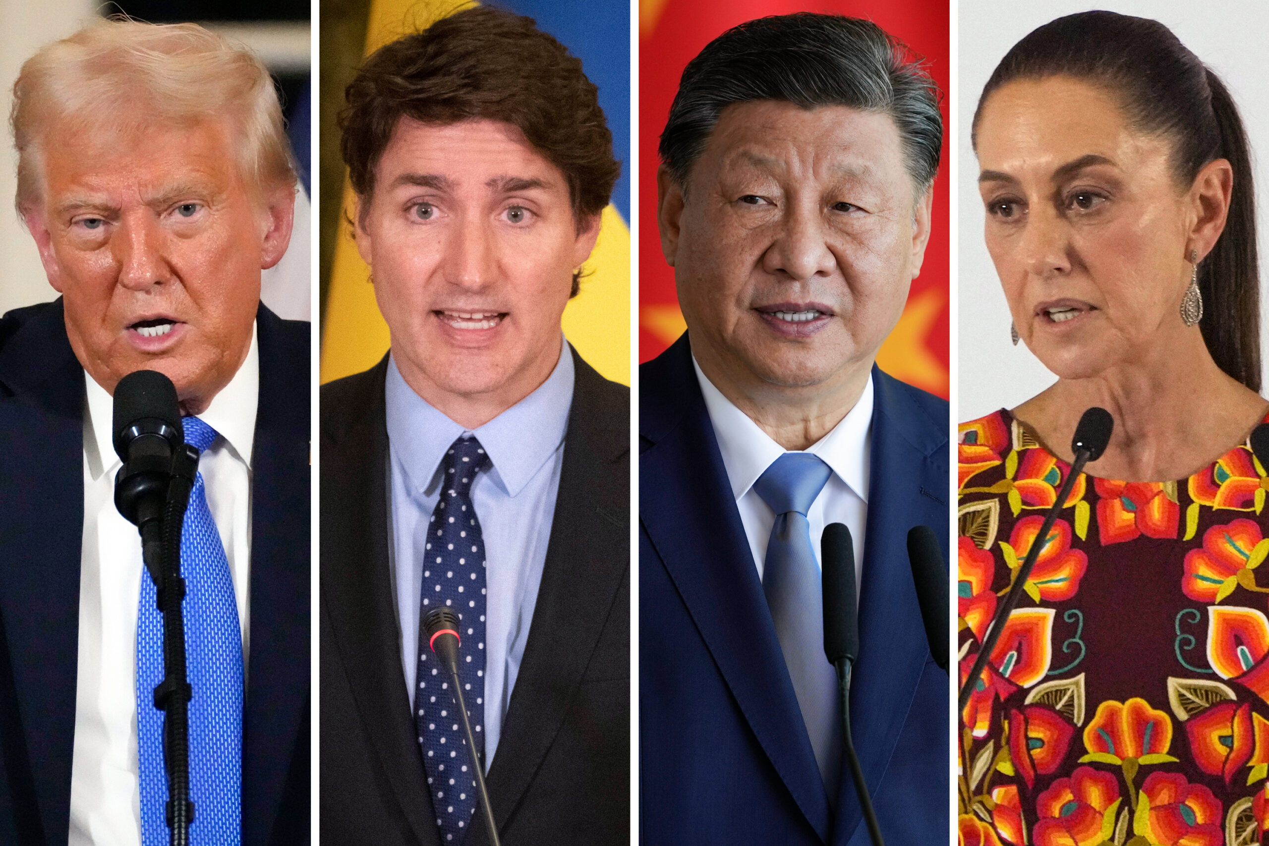 Tollen mot Canada, Mexico og Kina har trådt i kraft