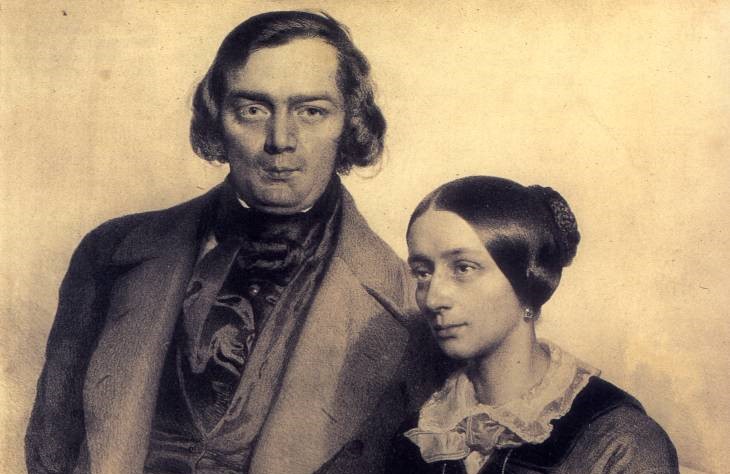 Clara og Robert Schumann (1847).