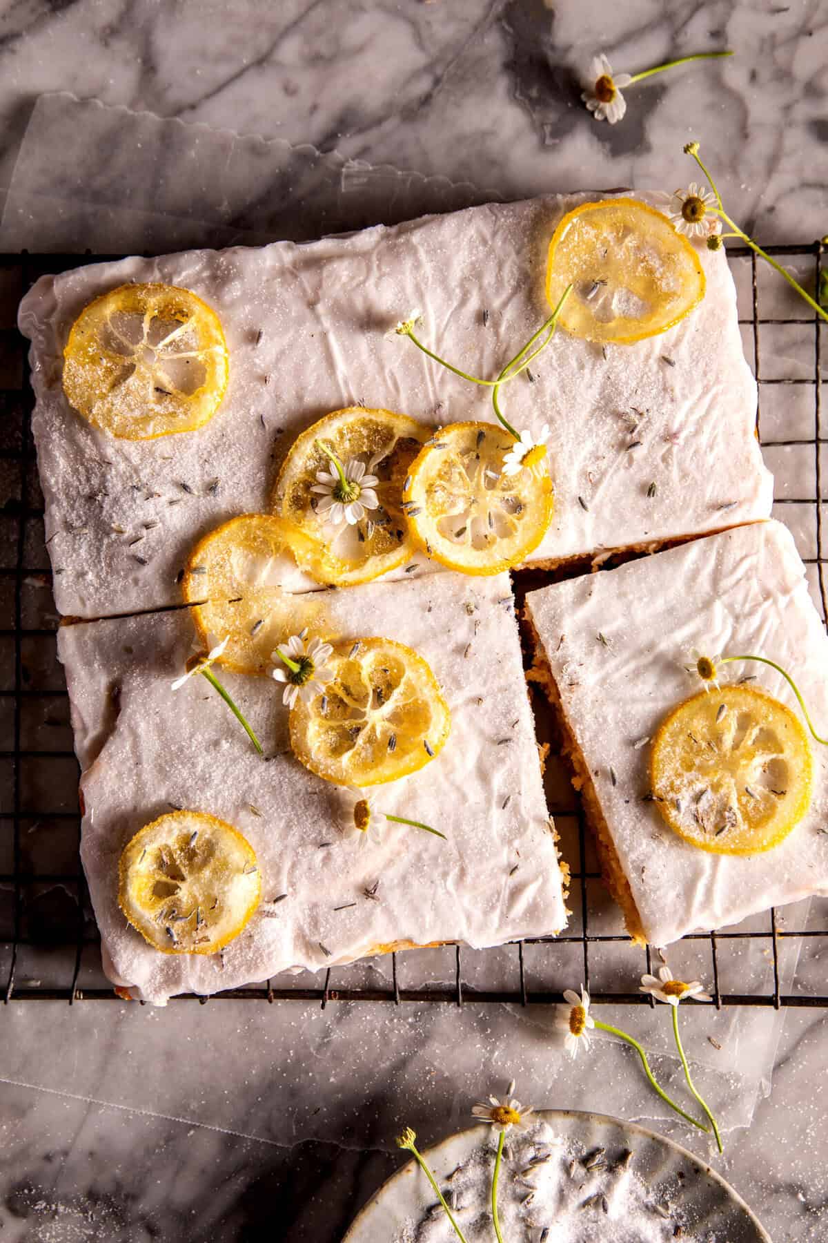 Easy Lemon Fritter Cake.