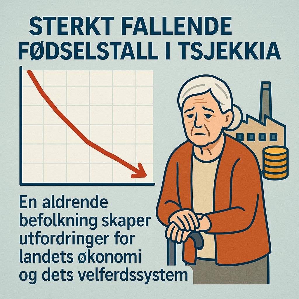Sterkt fallende fødselstall i Tsjekkia